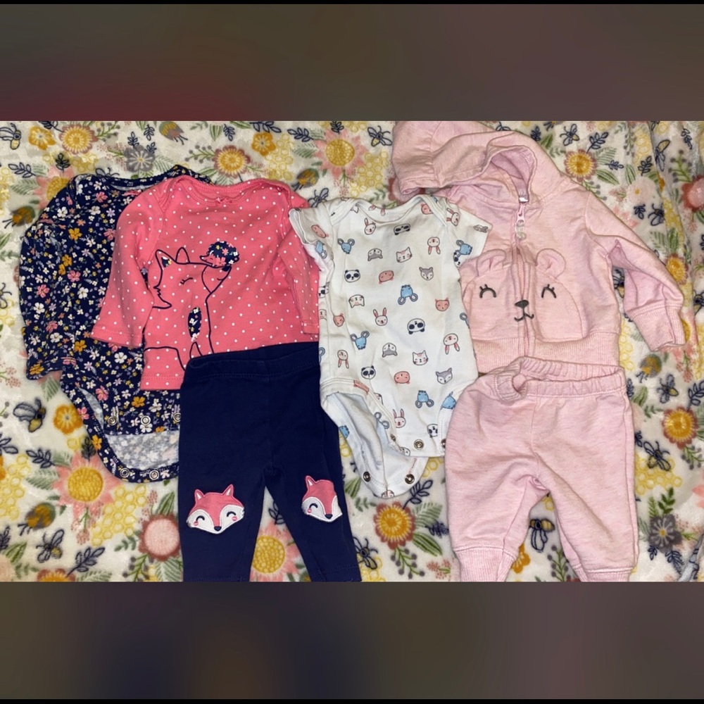 3-piece matching outfit sets(two!!)